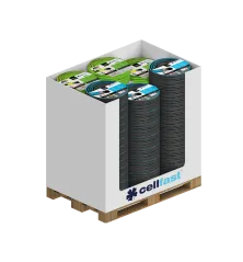 Paletový stojan na zahradní hadice