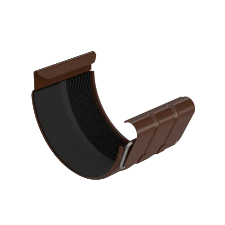 BRYZA STAL Žľabová spojka 125 mm hnedá