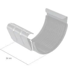 BRYZA STAL Žľabová spojka 125 mm tehlovo červená