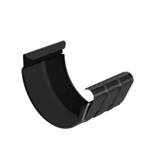 BRYZA STAL Odkvapový spoj 125 mm čierny