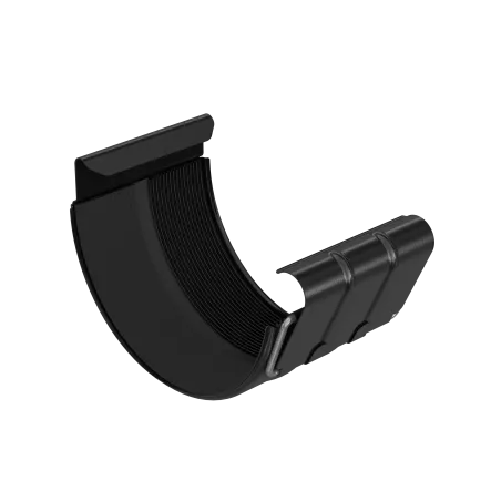 BRYZA STAL Odkvapový spoj 125 mm čierny