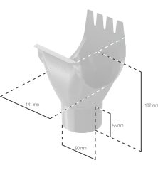 BRYZA STAL Kotlík  125/90 mm cihlový