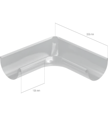 BRYZA STAL Vnitřní roh 125 mm cihlový