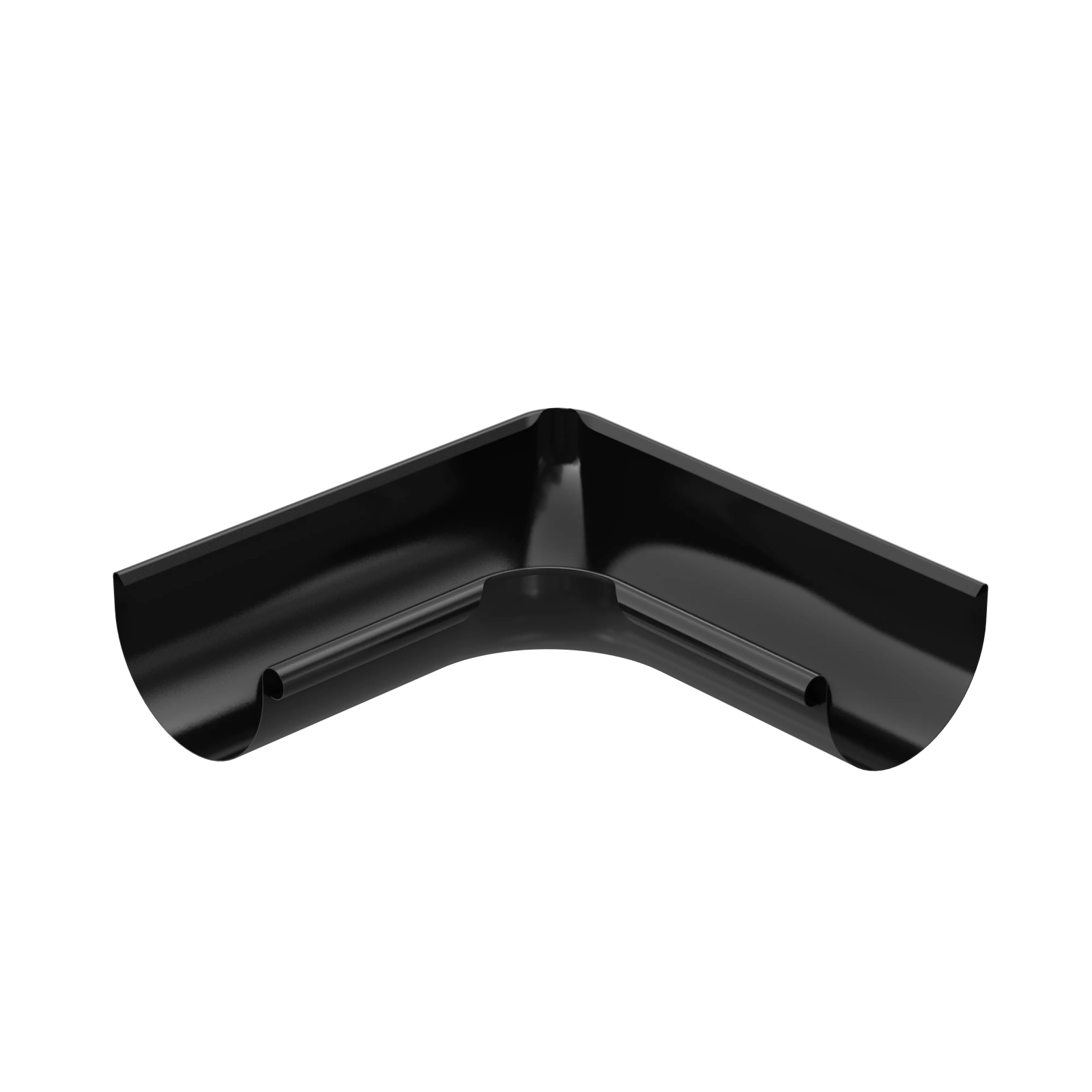 BRYZA STAL Vnútorný roh 125 mm čierny