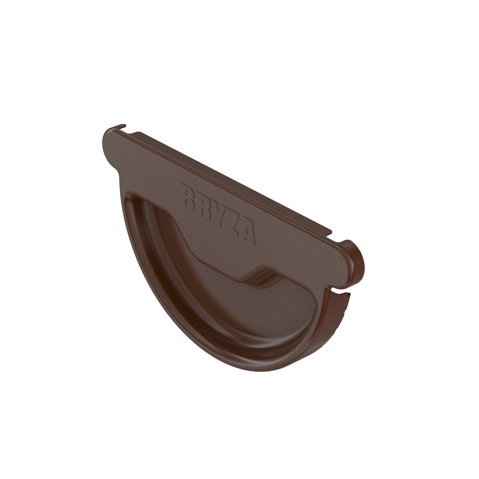 BRYZA STAL Univerzální čelo žlabu 125 mm hnědý