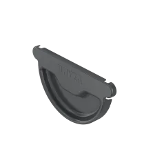 BRYZA STAL Univerzální čelo žlabu 125 mm grafitový