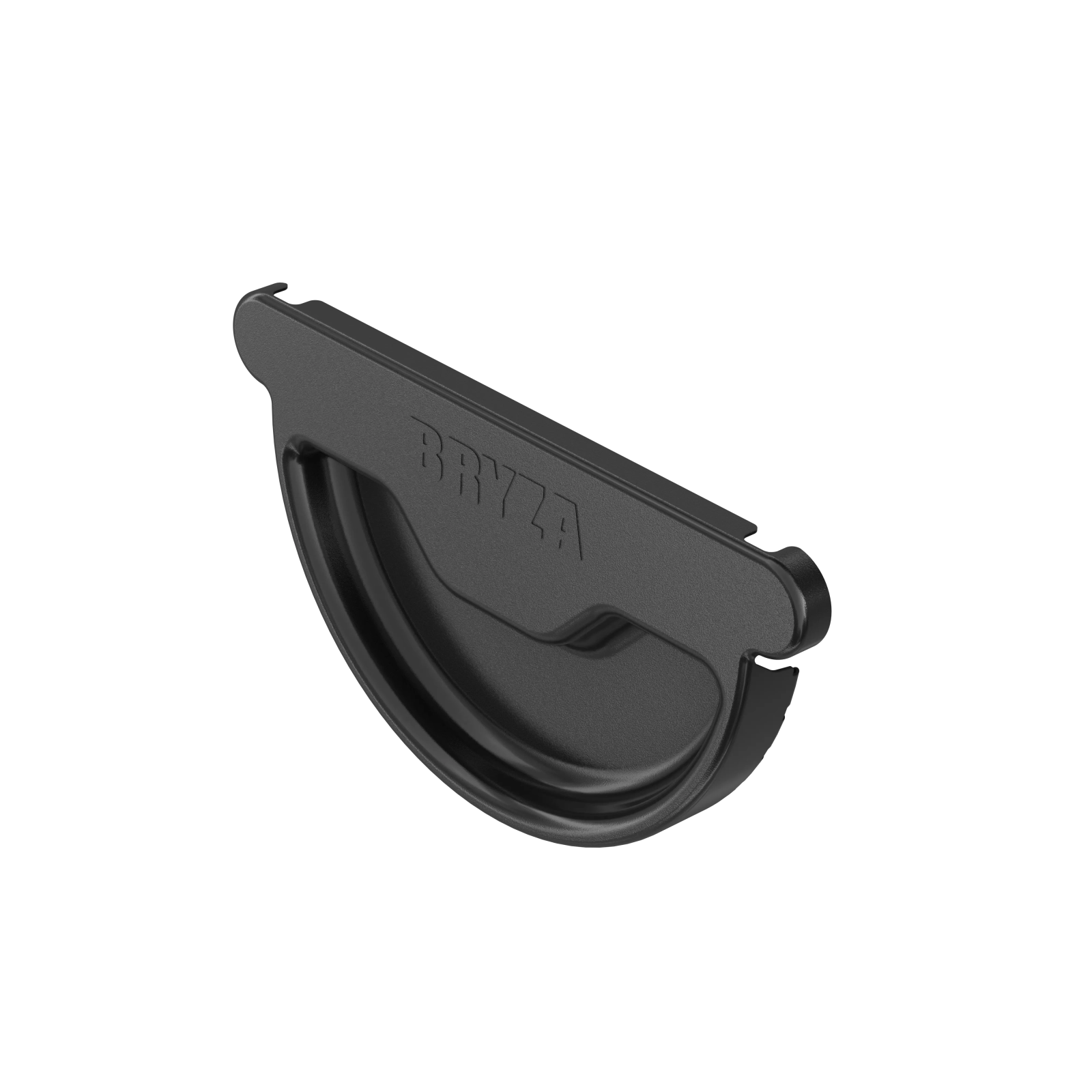 BRYZA STAL Univerzální čelo žlabu 125 mm černý