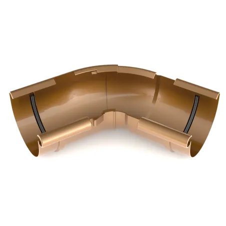 BRYZA PVC Vnútorný rohový nastaviteľný uholník 125 mm meď