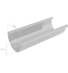 BRYZA PVC žlab 150 mm hnědá (RAL 8017) délka 3 m