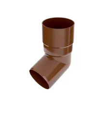 BRYZA PVC koleno 67,5° 110 mm hnědá (RAL 8017)