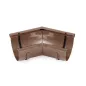 BRYZA PVC vnitřní nast. roh 120°–145°   100 mm hnědá (RAL 8017)
