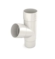 BRYZA PVC odbočka svodu plastová T 110 mm bílá (RAL 9010)