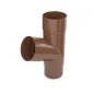 BRYZA PVC odbočka svodu plastová T 110 mm hnědá (RAL 8017)
