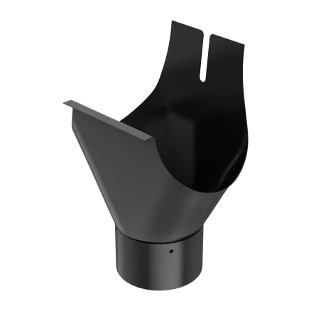 BRYZA STAL Odkvapový vývod 125 mm čierny