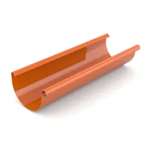 BRYZA PVC žlab 125 mm cihlově červená (RAL 8004) délka 4 m