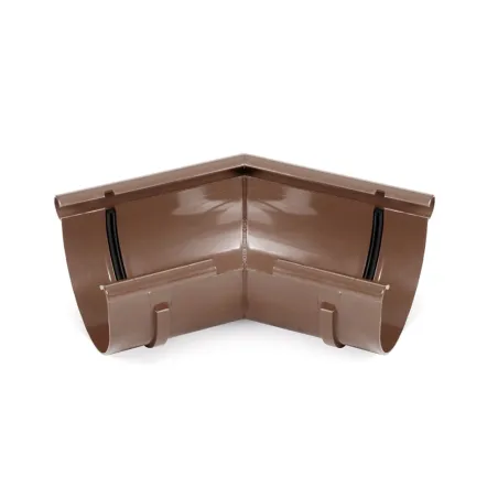 BRYZA PVC vnitřní nast. roh 120°–145°  150 mm hnědá (RAL 8017)