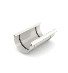 BRYZA PVC spojka žlabu 125 mm bílá (RAL 9010)