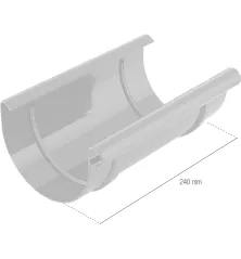 BRYZA PVC spojka žlabu 125 mm bílá (RAL 9010)