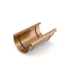 BRYZA PVC spojka žlabu 125 mm měděná