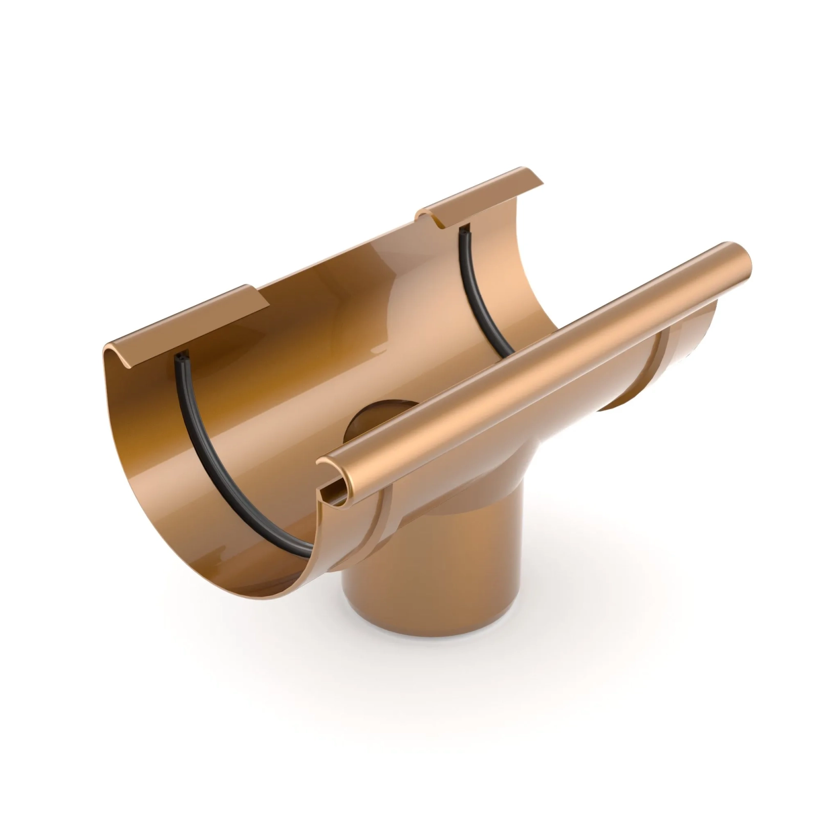 BRYZA PVC výpustný otvor 125/90 mm meď