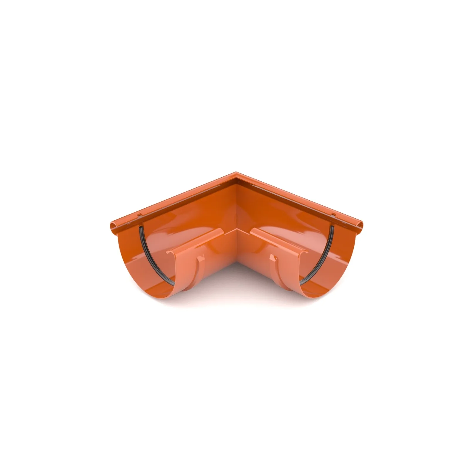 BRYZA PVC vnější roh 90° 125 mm cihlově červená (RAL 8004)