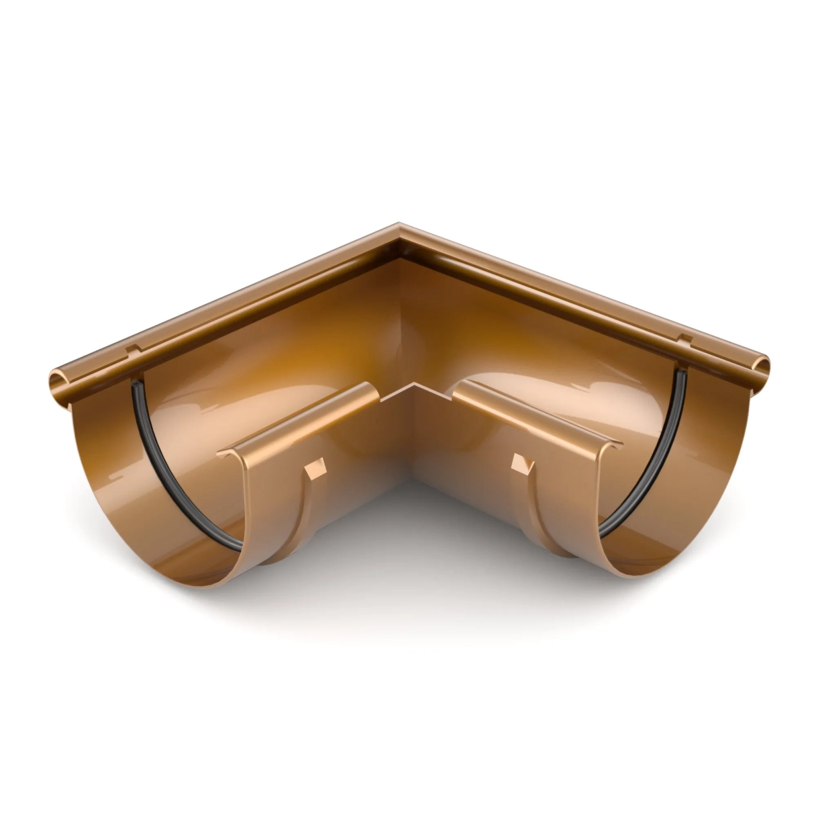 BRYZA PVC vnější roh 90° 125 mm měděná