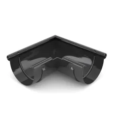 BRYZA PVC Vonkajší roh 125 mm čierny