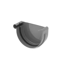 BRYZA PVC koncovka ľavá 125 mm grafitová