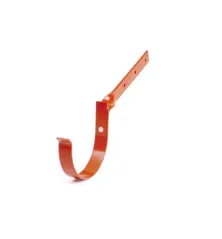 BRYZA PVC kovový hák žlabu překroucený 75 mm cihlově červená (RAL 8004)
