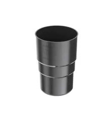 BRYZA PVC spojka svodové roury 90 mm černá (RAL 9005)