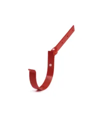 BRYZA PVC kovový hák žlabu překroucený 150 mm červená (RAL 3011)