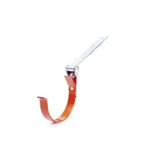 BRYZA PVC kovový hák žlabu s kloubem 125 mm cihlově červená (RAL 8004)