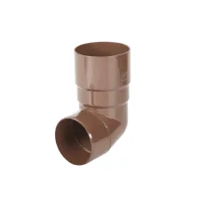 BRYZA PVC koleno ľubovoľný uhol 90 mm hnedé