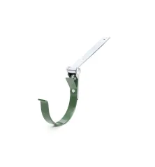 BRYZA PVC Kovový držiak žľabu nastaviteľný 125 mm zelený