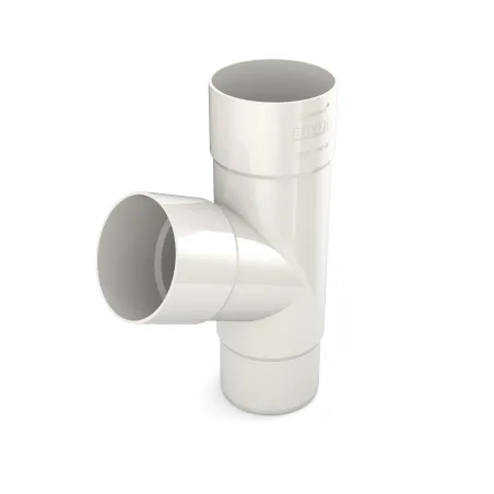 BRYZA PVC T-rúra 90/90/90 mm biela