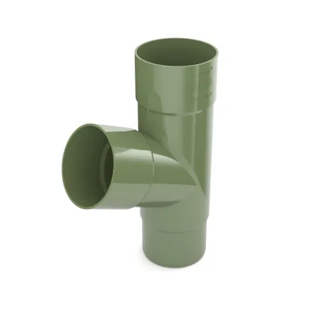 BRYZA PVC odbočka svodu plastová T 90 mm zelená (RAL 6020)