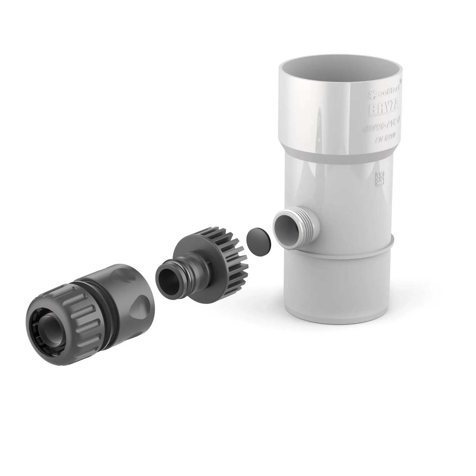 BRYZA PVC lapač sedimentov 90 mm biely