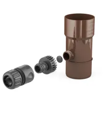 BRYZA PVC sběrač dešťové vody 90 mm hnědá (RAL 8017)