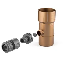 BRYZA PVC sběrač dešťové vody 90 mm měděná