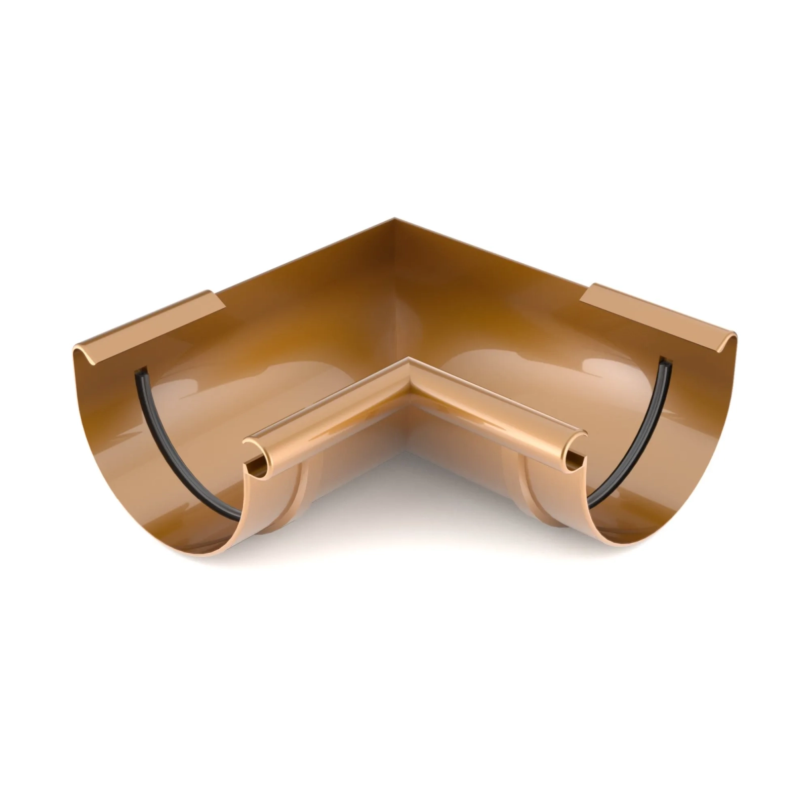 BRYZA PVC Vnútorný roh akýkoľvek uhol 125 mm meď