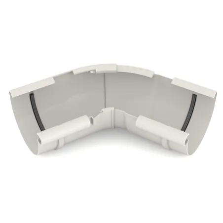 BRYZA PVC vnitřní nast. roh 120°–145°  125 mm bílá (RAL 9010)