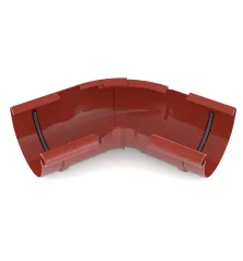 BRYZA PVC Vnútorný roh nastaviteľný uhol 125 mm červená