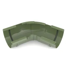 BRYZA PVC vnitřní nast. roh 120°–145°  125 mm černá (RAL 9005)