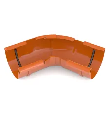 BRYZA PVC vnitřní nast. roh 120°–145°  125 mm červená (RAL 3011)