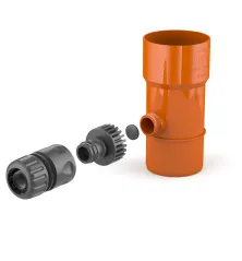 BRYZA PVC sběrač dešťové vody 63 mm cihlově červená (RAL 8004)