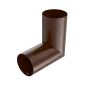BRYZA STAL Koleno svodu na míru 90 mm hnědá