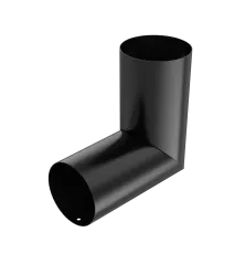 BRYZA STAL Koleno svodu na míru 90 mm černá