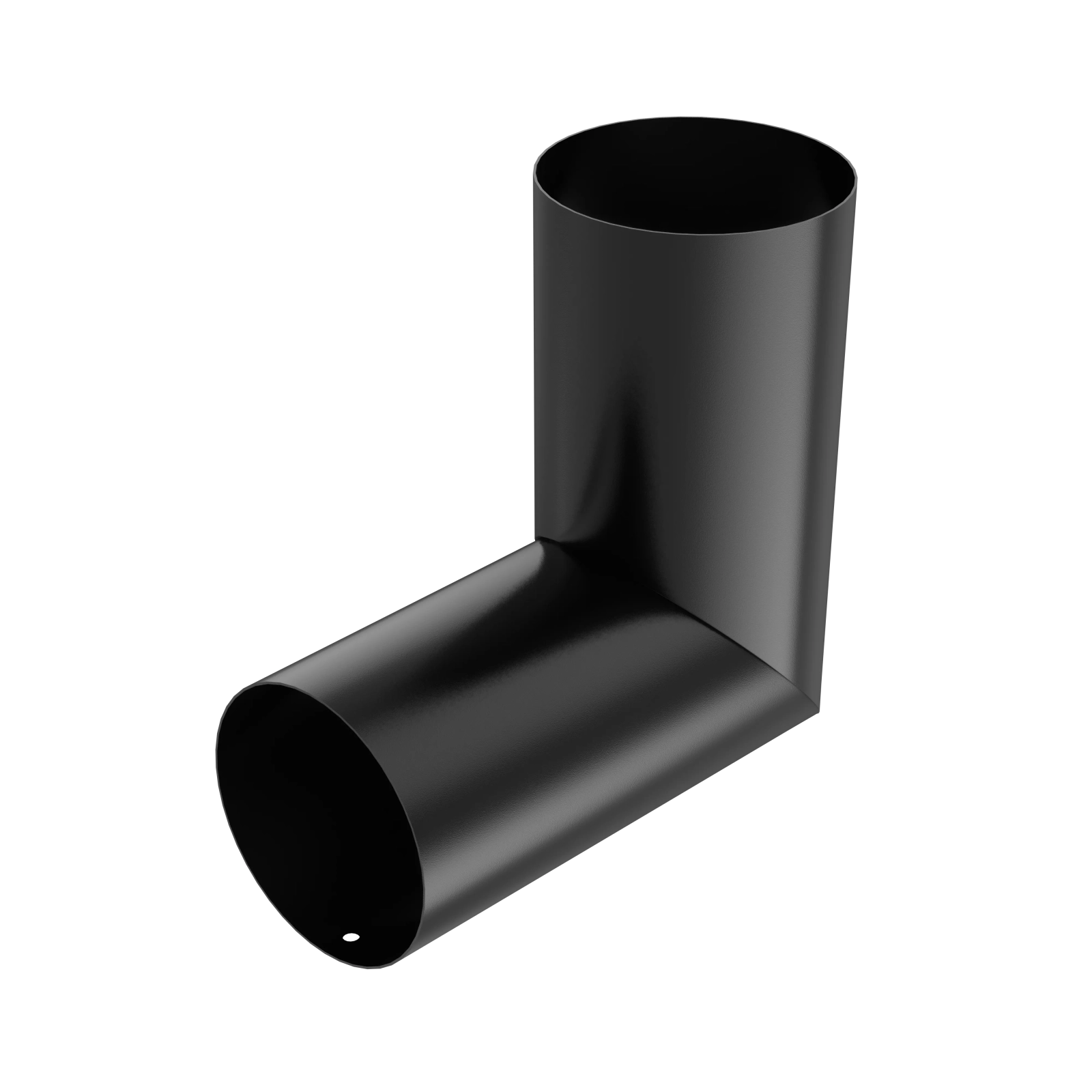 BRYZA STAL Koleno svodu na míru 90 mm černá