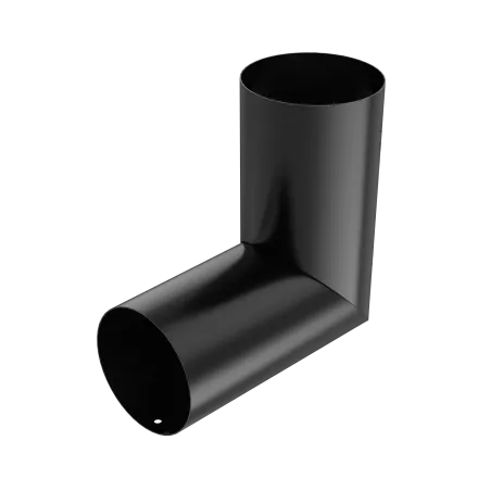 BRYZA STAL Koleno (ľubovoľný uhol) 90 mm čierne