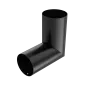 BRYZA STAL Koleno (ľubovoľný uhol) 90 mm čierne